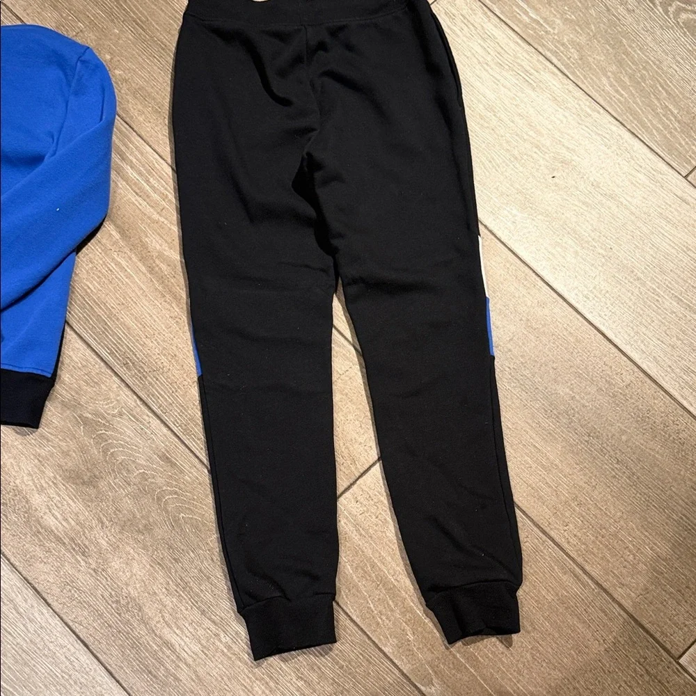 The Children's Place Blue, Black & White Colorblock Hoodie and Joggers